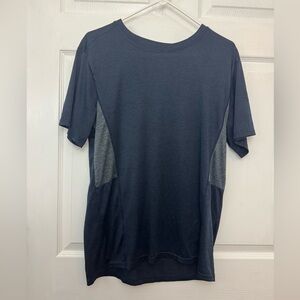 Stylish Men's Blue and Gray T-Shirt